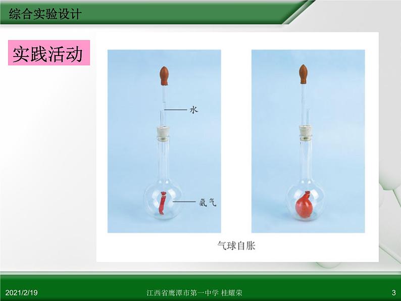 江西省鹰潭市第一中学人教版高中化学选修6 实验化学 第四章 第三节 综合实验设计（第1课时） 课件03