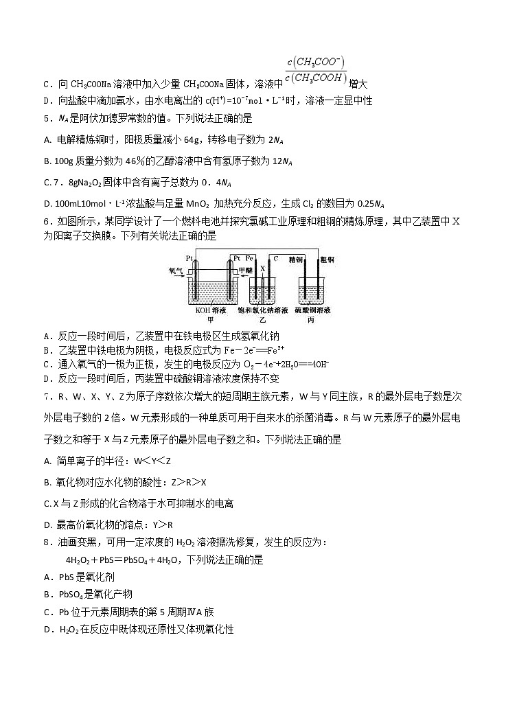 山东省济南市莱芜一中2021届高三1月份月考 化学 (含答案) 试卷02