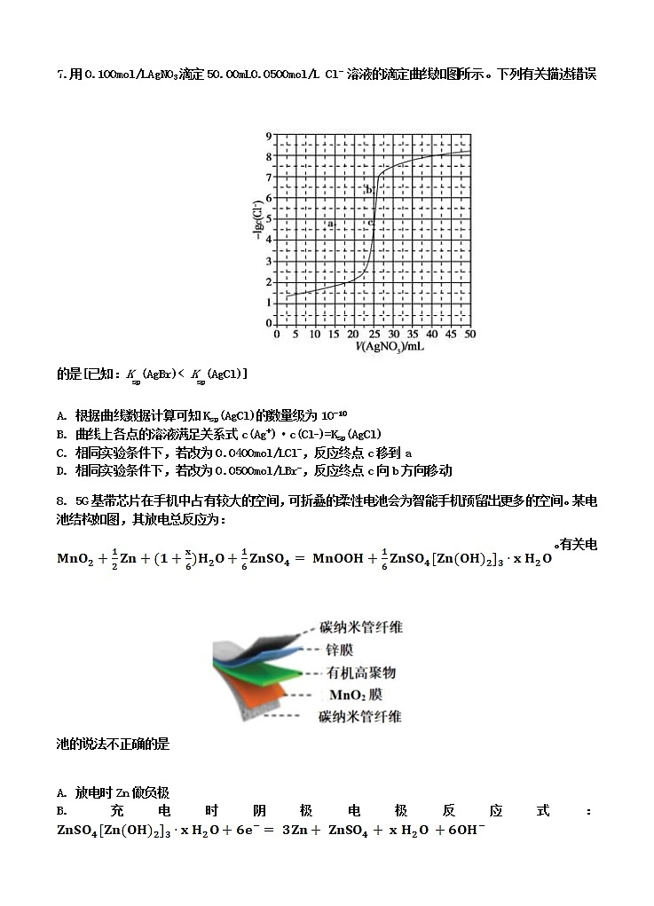 海南省海南中学2021届高三第五次月考 化学 (含答案) 试卷03