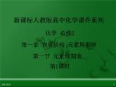 江西省鹰潭市第一中学人教版高中化学必修 2 第一章 第一节 元素周期表（第1课时）课件（共22 张PPT）