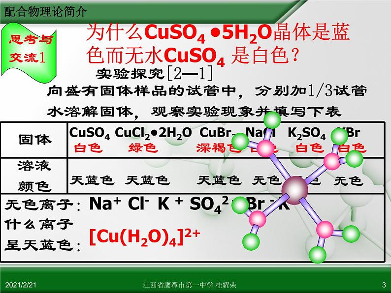 江西省鹰潭市第一中学人教版高中化学选修3 物质结构与性质 第二章 第二节 分子的立体构型（第3课时）课件（共24 张PPT）03