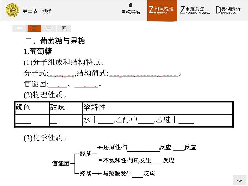 2018版高中化学人教版选修5课件：4.2 糖类05