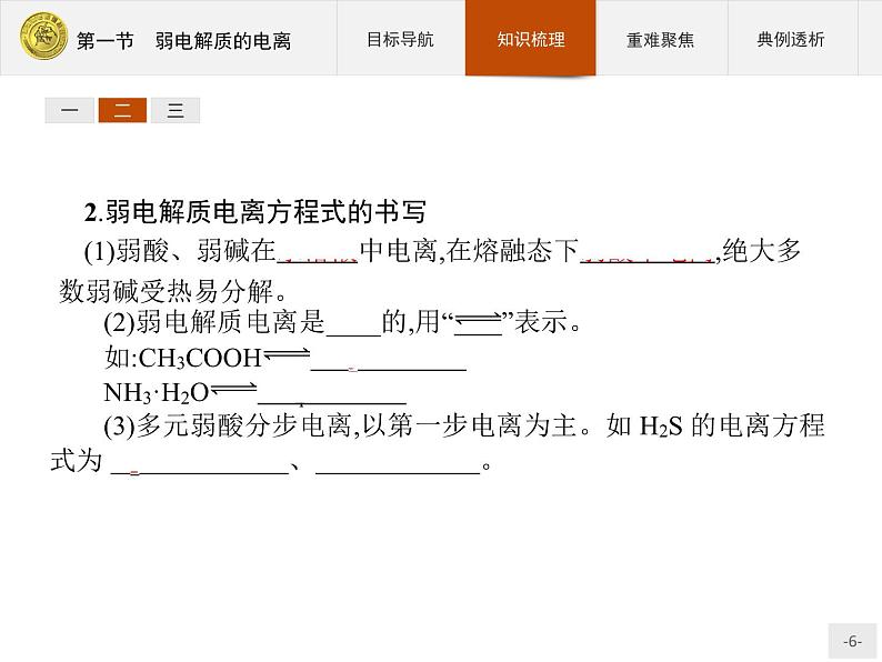 2018版高中化学人教版选修4课件：3.1 弱电解质的电离06