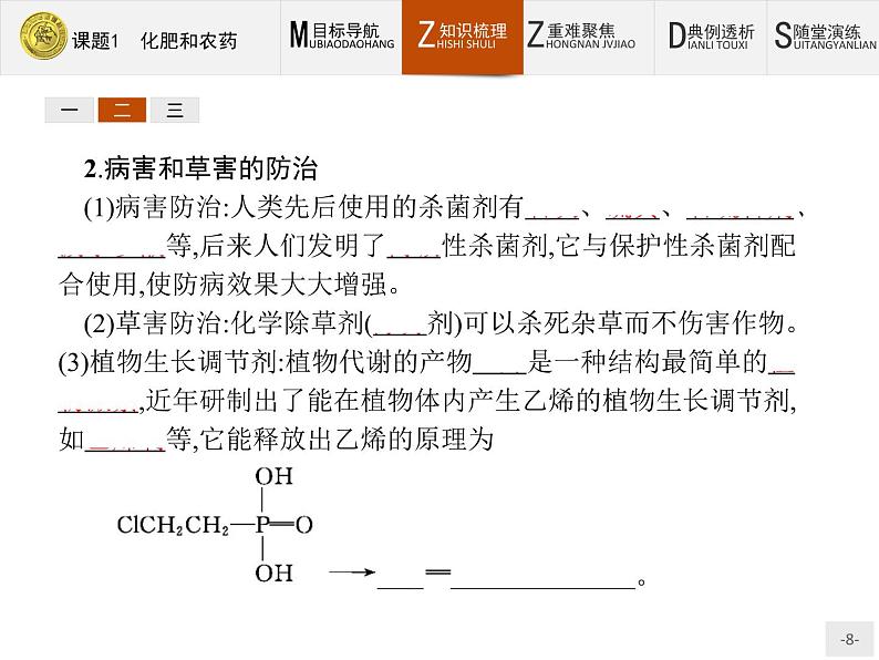 2018版高中化学人教版选修2课件：4.1 化肥和农药08