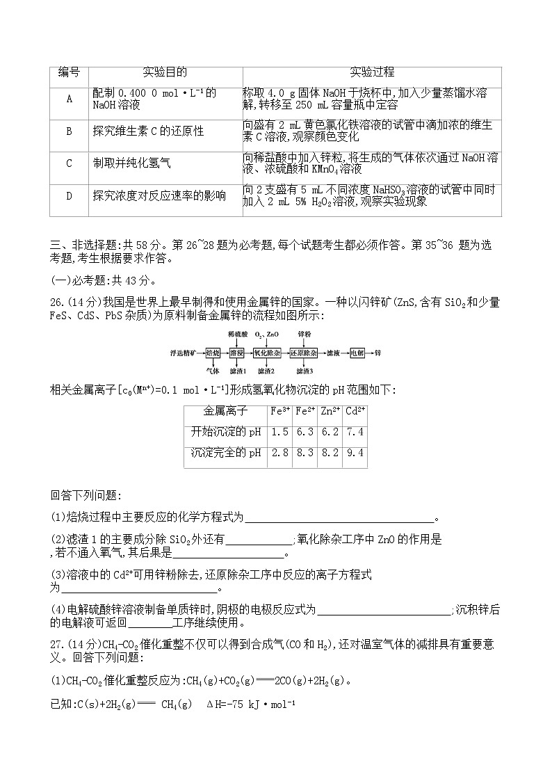 2018年普通高等学校招生全国统一考试(课标全国卷Ⅱ) 理综化学第3页