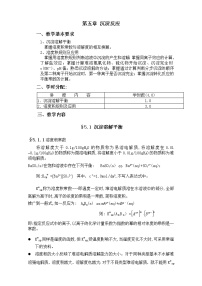 高考化学专题复习教案：第五章 沉淀反应 Word版