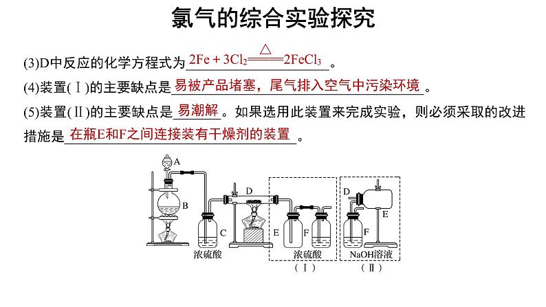 【教学课件】微专题 氯气的综合实验探究05