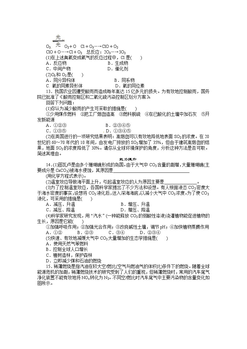 每课一练 4.1 改善大气质量 （人教版选修1）03