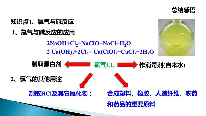 高中化学人教版（2019）必修第一册2.2.2 氯气与碱反应及氯离子的检验课件06