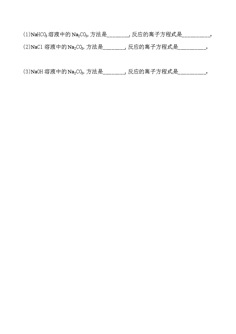 高中化学人教版（2019）必修第一册：2.1.3碳酸钠和碳酸氢钠　焰色试验作业1 练习03