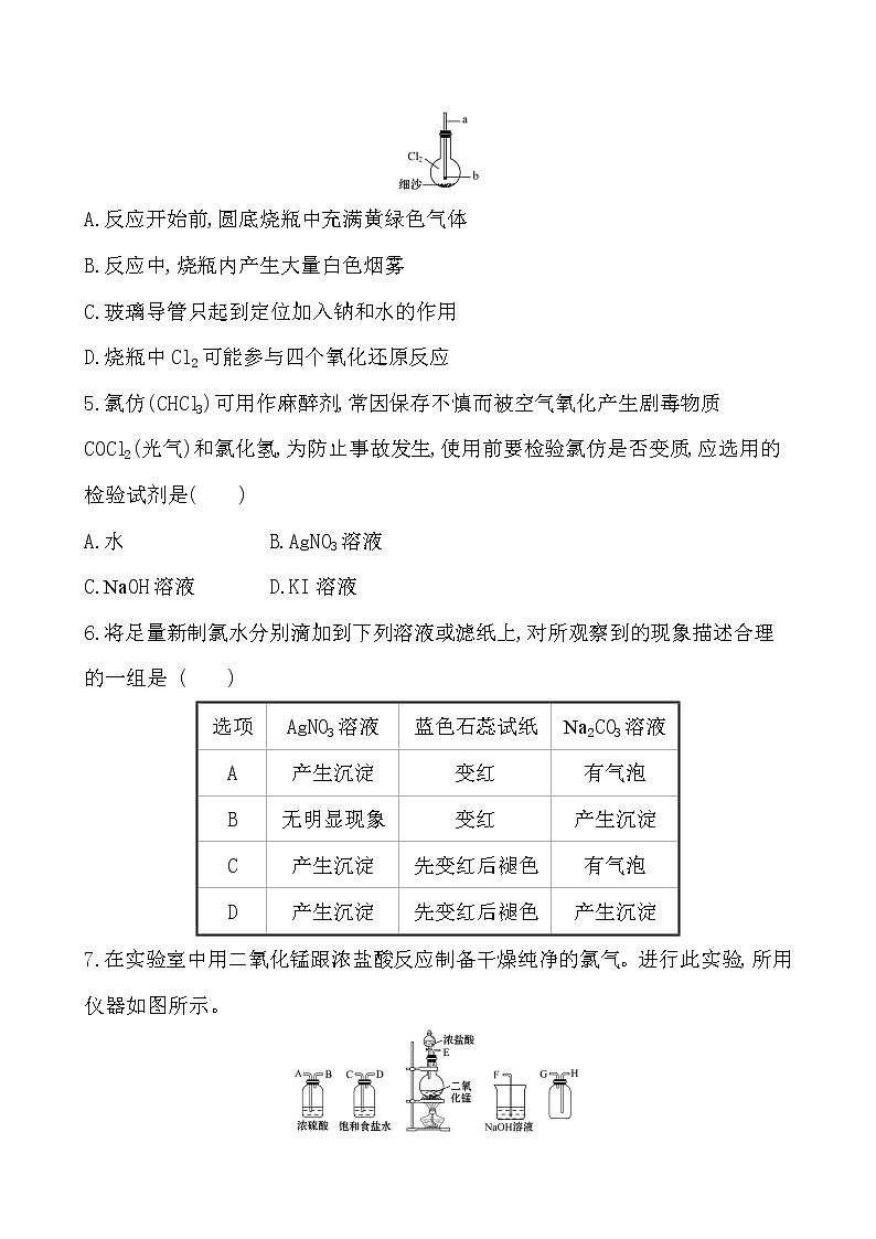 高中化学人教版（2019）必修第一册：2.2.2氯气的实验室制法　氯离子的检验作业102