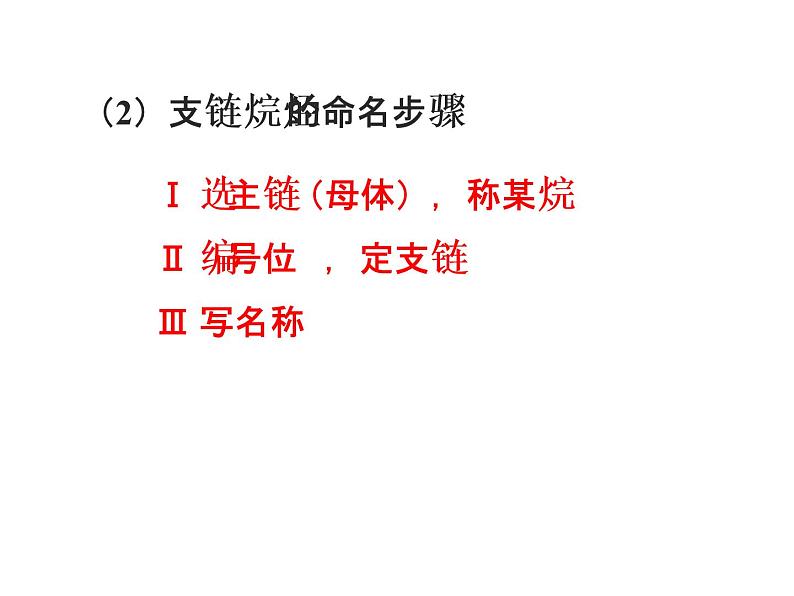 人教版化学选修五第一章第三节有机化合物的命名 课件06