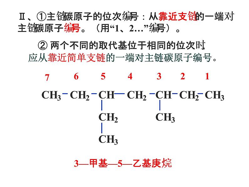 人教版化学选修五第一章第三节有机化合物的命名 课件08