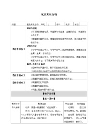 化学必修 第一册第二节 氯及其化合物教学设计