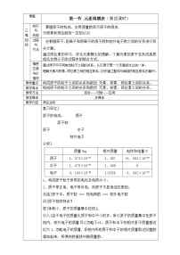 高中化学人教版 (新课标)必修2第一节 元素周期表第4课时教案设计