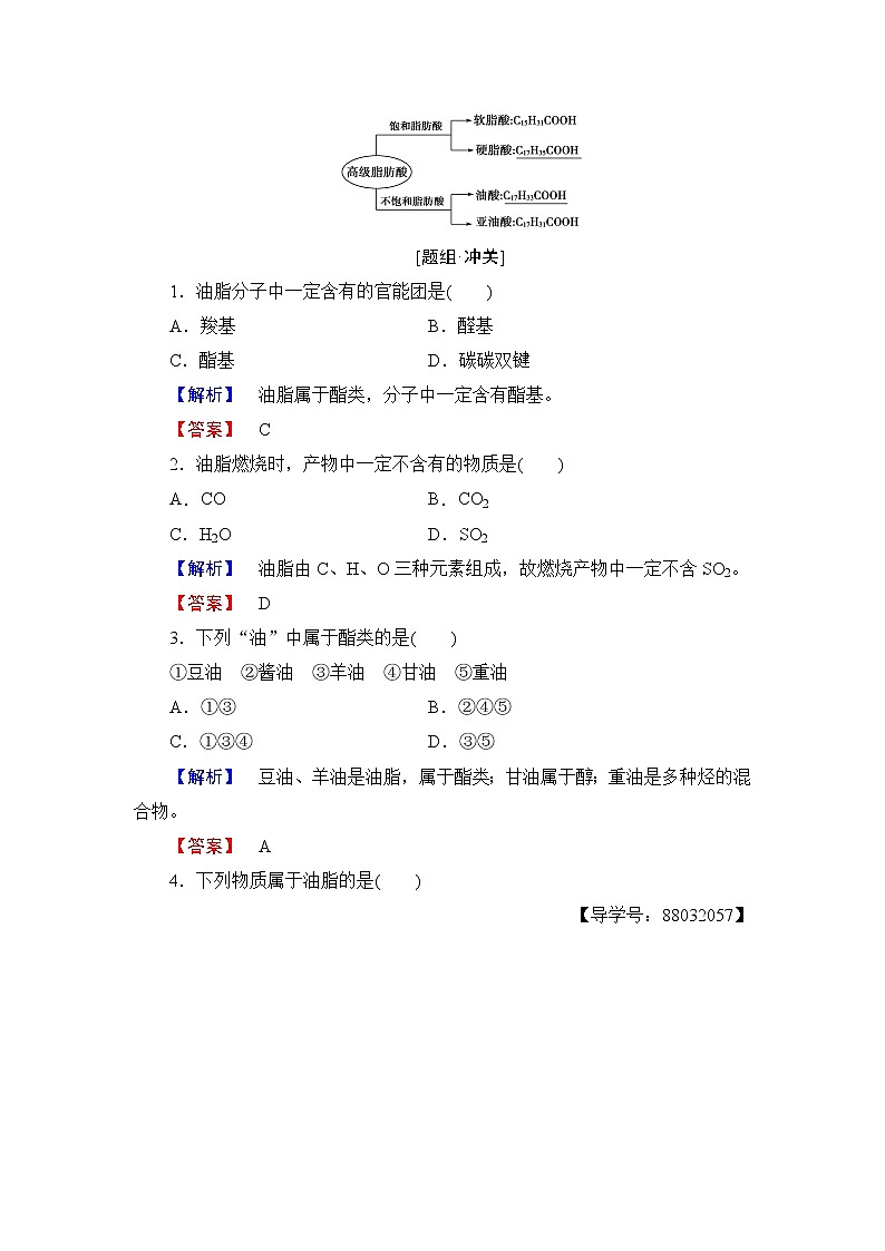 2018版高中化学（人教版）选修5同步教师用书：第4章 第1节 油脂02