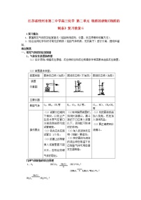 2021届高三化学 第二单元 物质的获取《物质的制备》复习教案6