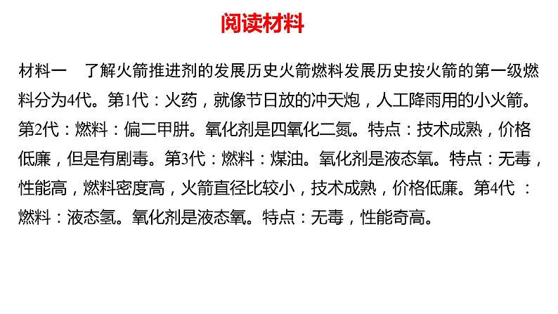 选择性必修一第一章 了解火箭推进剂 课件第4页