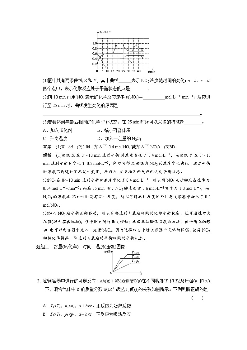 2021届高考化学一轮复习 第七章 专题讲座七 用数形结合的思想探究化学平衡图像教案（含解析）03