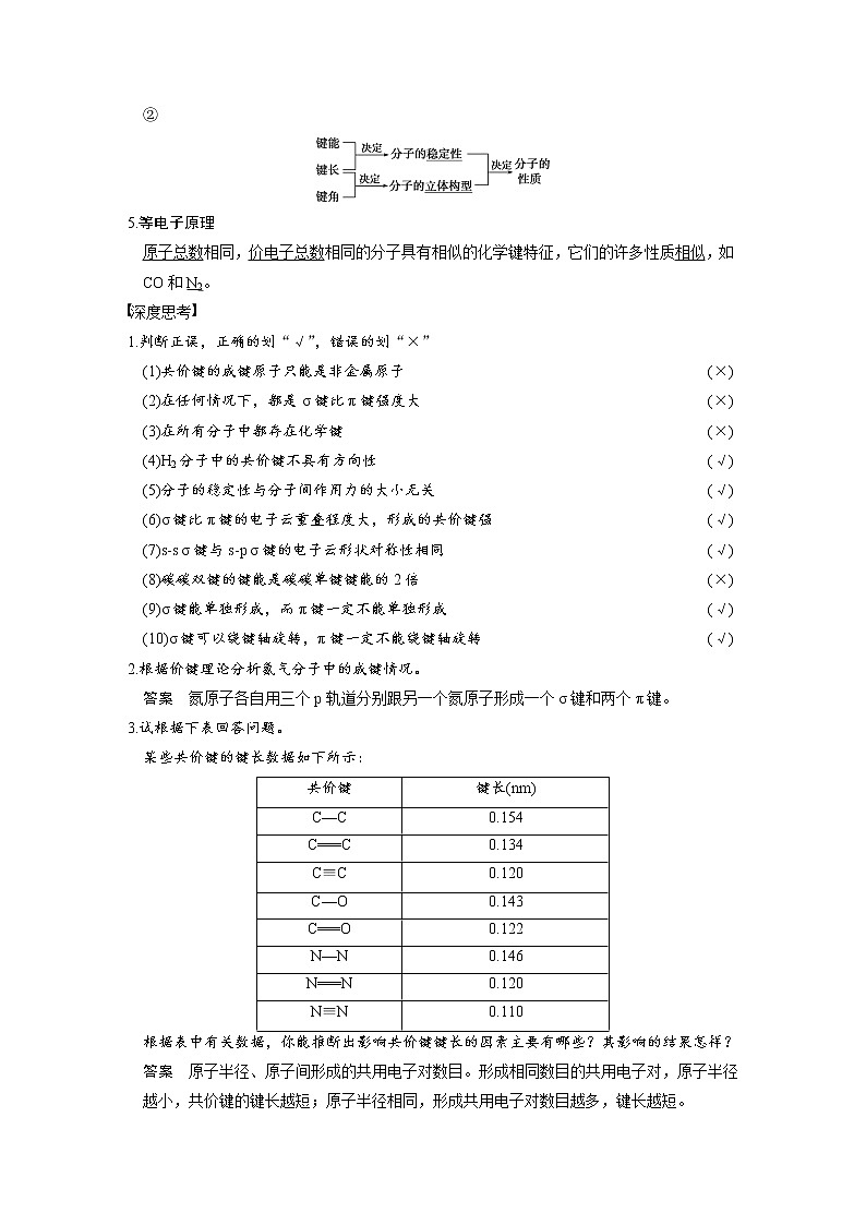 2021届高考化学一轮复习 第十二章 第2讲 分子结构与性质教案（含解析）02