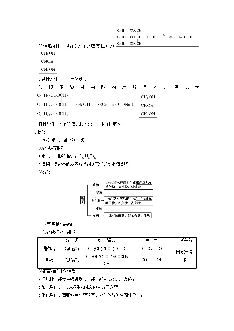 2021届高考化学一轮复习 第十一章 第4讲 生命中的基础有机化学物质合成有机高分子教案（含解析）02