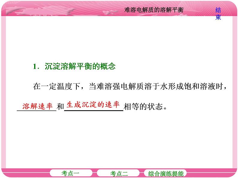 （人教版）高三化学高考总复习课件：第8章 第四节 难溶电解质的溶解平衡06