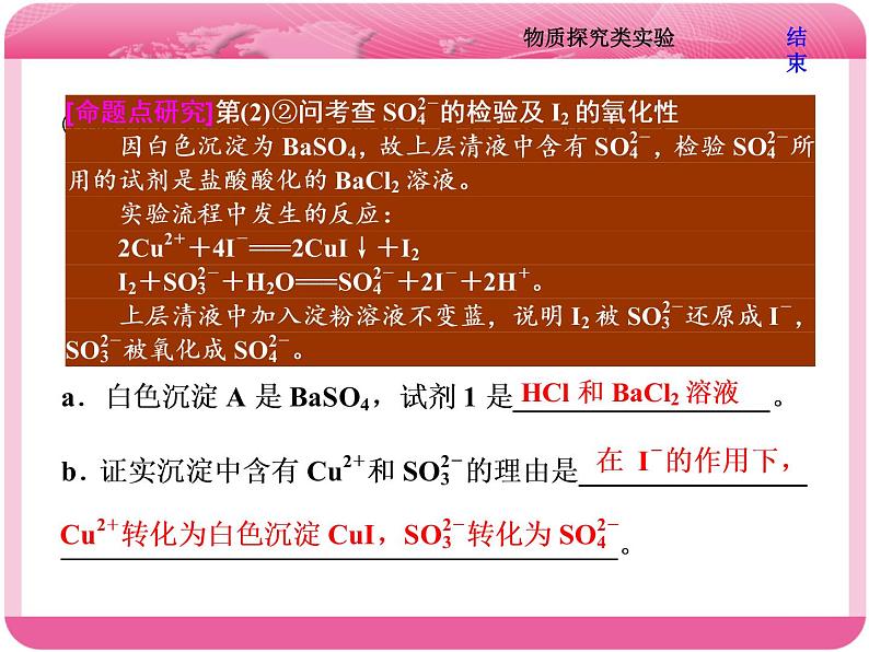 （人教版）高三化学高考总复习课件：第10章 第三板块 第二讲 物质探究类实验05