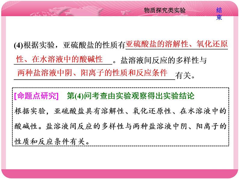 （人教版）高三化学高考总复习课件：第10章 第三板块 第二讲 物质探究类实验08