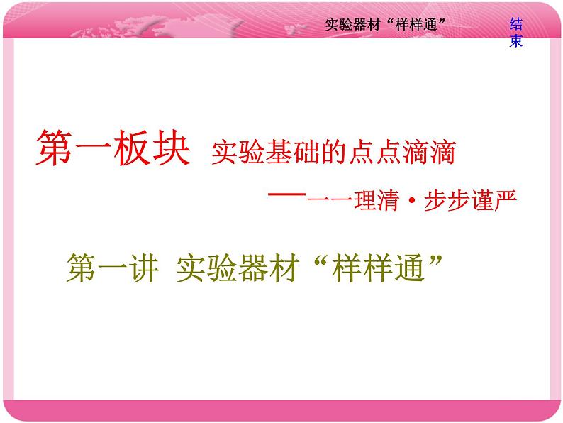 （人教版）高三化学高考总复习课件：第10章 第一板块 第一讲 实验器材“样样通”02