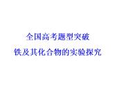 2018版高考化学一轮总复习（课件）：全国高考题型突破铁及其化合物的实验探究