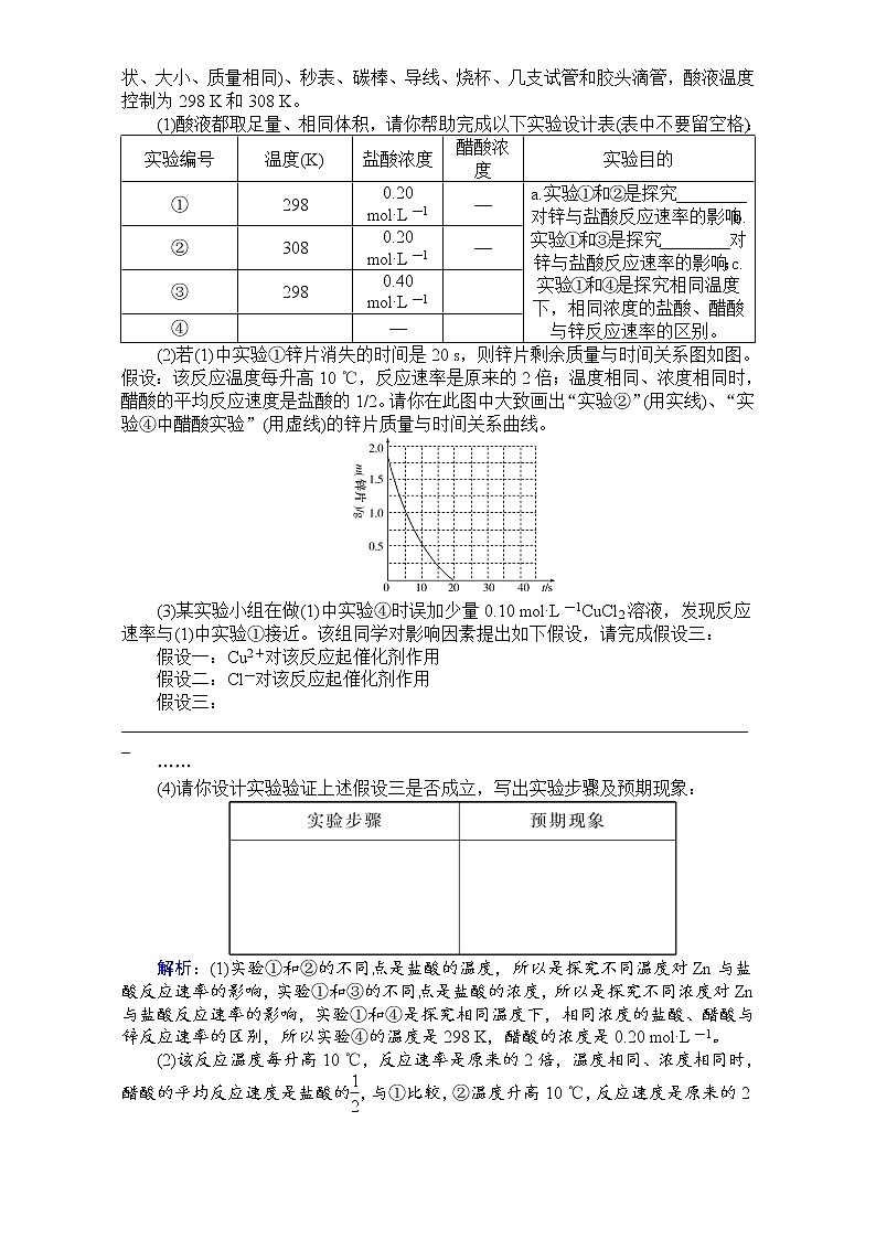 2018高考化学（人教）一轮复习全程构想（检测）-第七章　化学反应速率与化学平衡 课时作业23 Word版含解析03