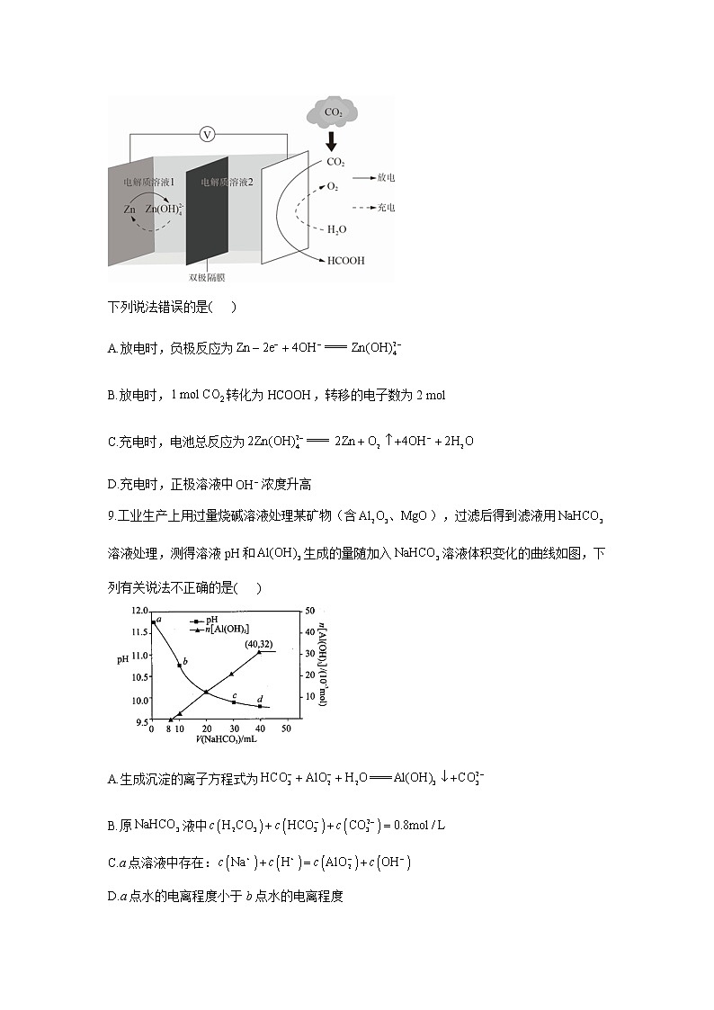2021届高考化学模拟预热卷（福建地区专用）03