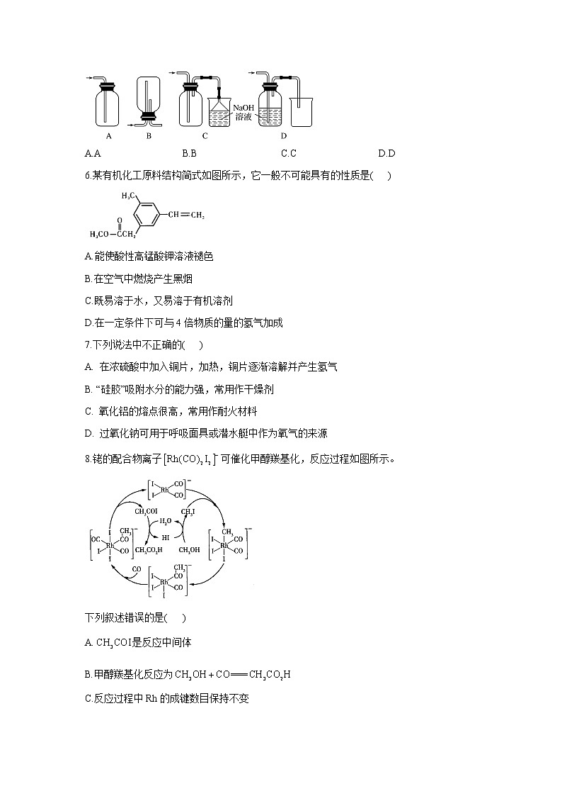 2021届高考化学模拟预热卷（广东地区专用）02