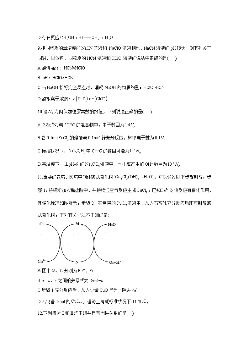 2021届高考化学模拟预热卷（广东地区专用）03