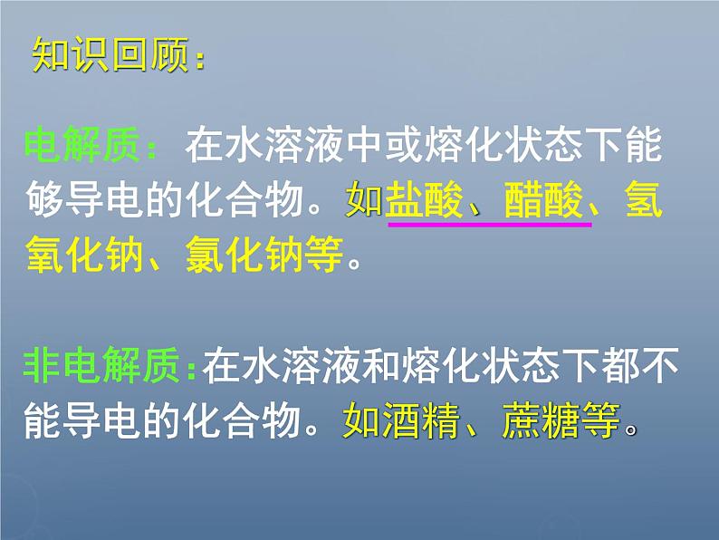 高中化学 3.1《弱电解质的电离》课件2 新人教版选修403