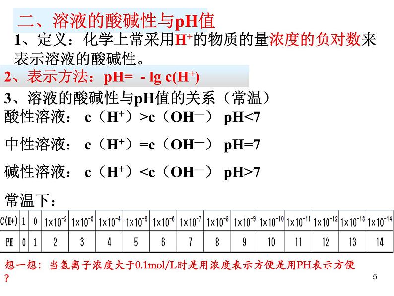 高中化学选修4课件--12溶液pH的计算05