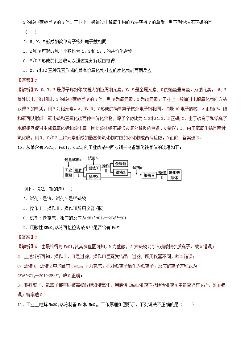 2021高考化学全真模拟卷08含解析02