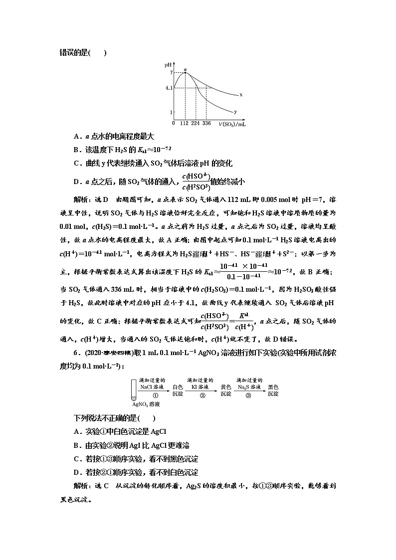 高考化学二轮专题复习  阶段综合评价(五)  以“平衡观”为命题主题的综合训练（含解析）03