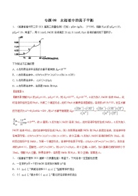 2021高考化学专题练习  专题08  水溶液中的离子平衡（解析版）