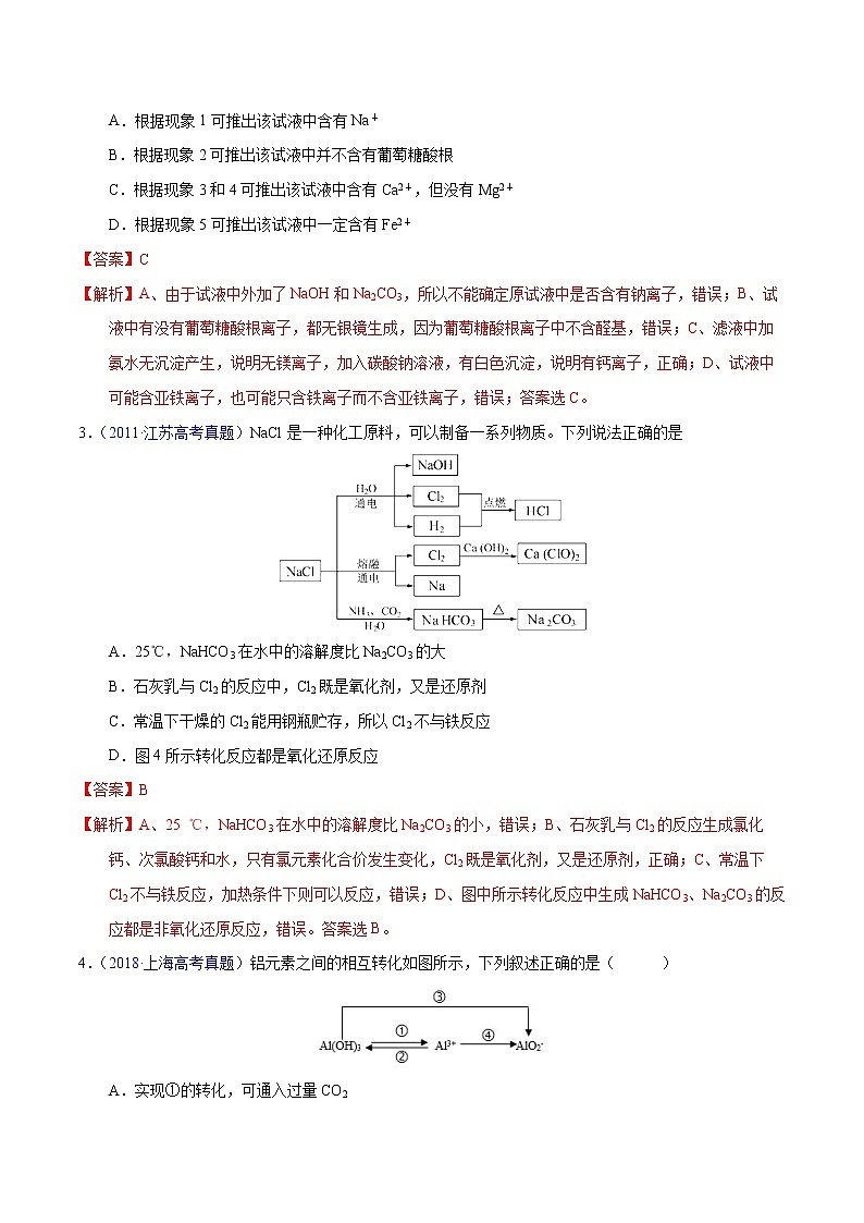高考化学（2011~2020）真题专项练习   专题10  金属有关的工艺流程（教师版）02