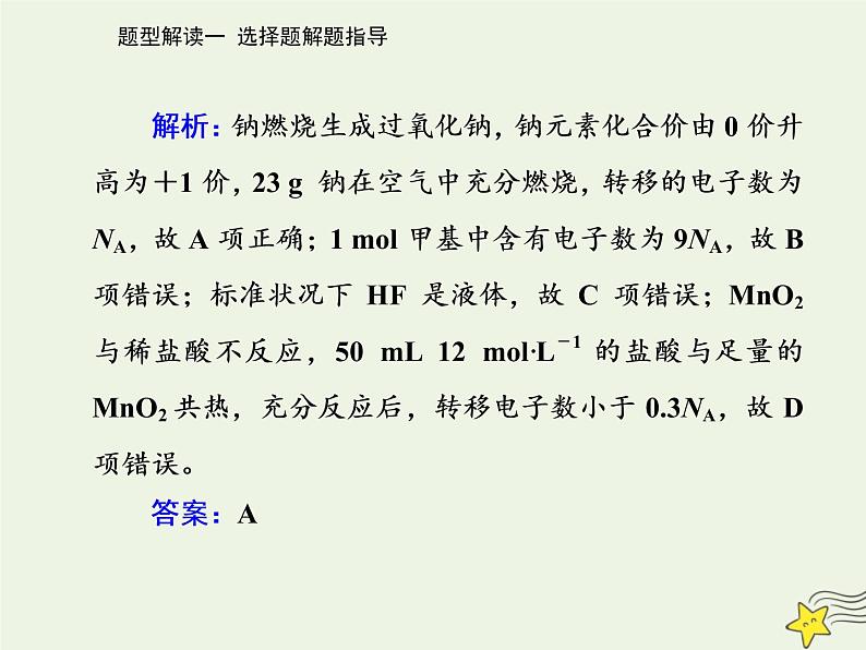 2021年高考化学二轮复习题型解读一 选择题解题指导课件06