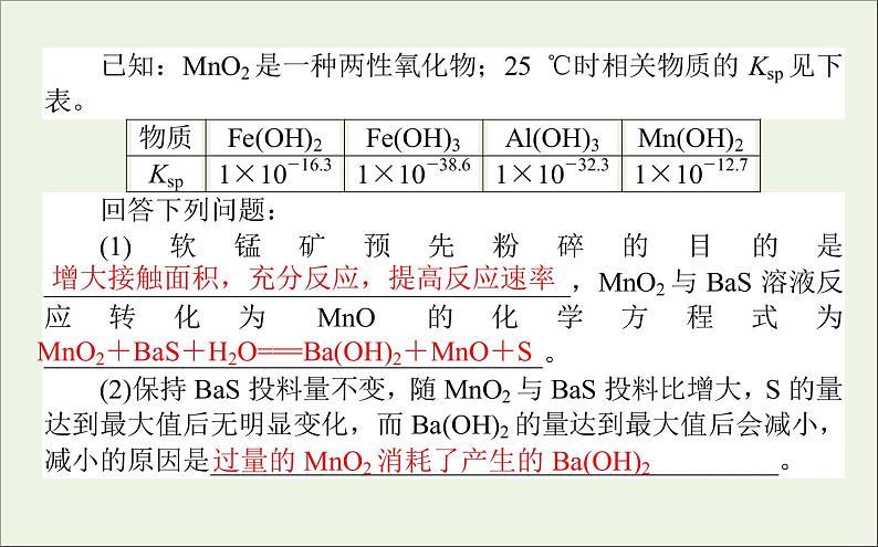 2021高考化学二轮复习3.2化工流程综合分析题课件03