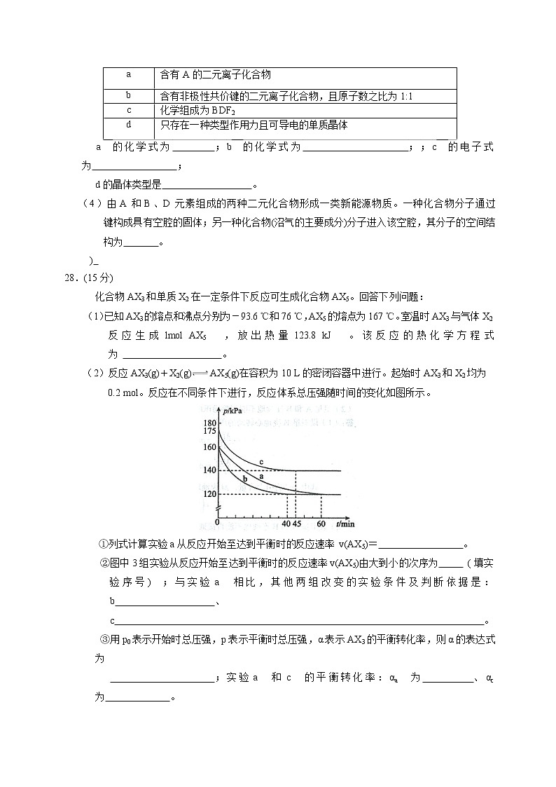 2014年（大纲版）高考真题理科综合（化学部分）试题及答案03