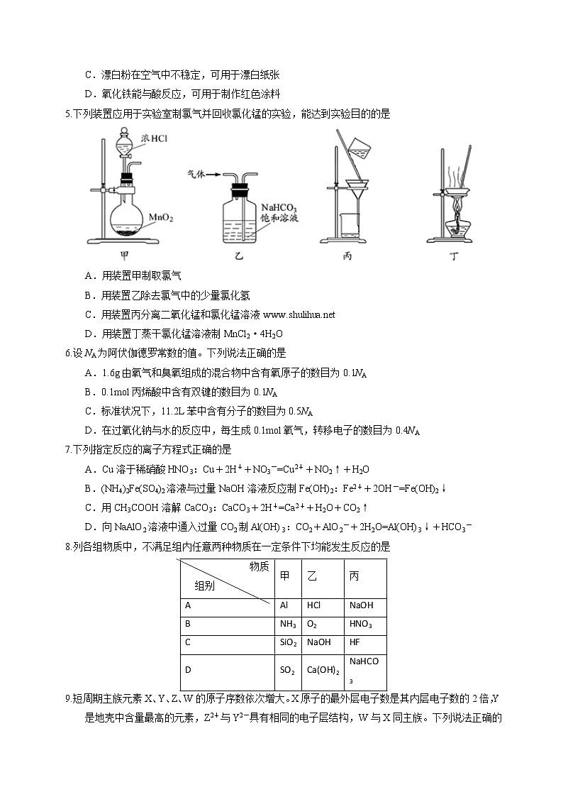 2014年（江苏省）高考真题化学试题及答案02