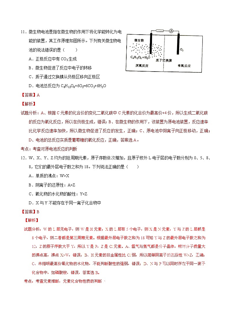 2015年高考真题：理科综合化学部分（新课标I卷）及答案 - 副本第3页