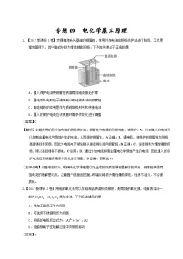 专题09 电化学基本原理-三年高考（2015-2017）化学试题分项版解析 Word版含解析