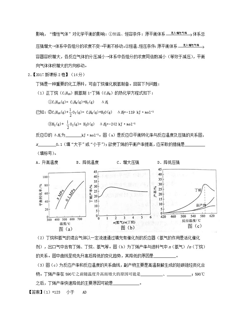 专题16 平衡原理综合应用-三年高考（2015-2017）化学试题分项版解析 Word版含解析03