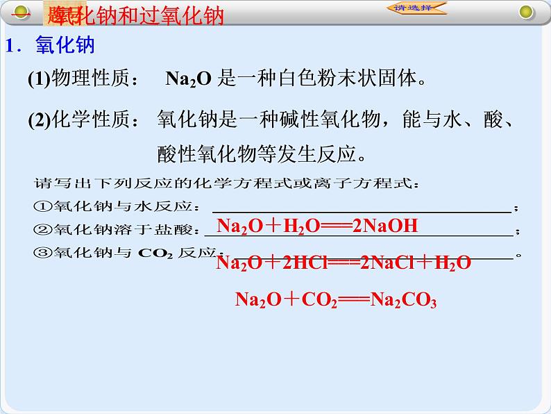 人教版（新课标）高中化学必修一第三章 第二节 几种重要的金属化合物（2）第一课时课件第2页