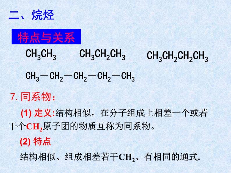 人教版（新课标）高中化学必修二最简单的有机物——甲烷2 课件08