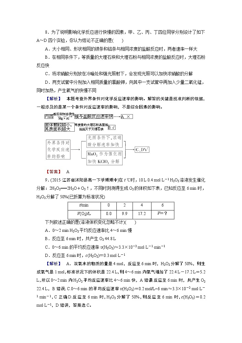人教版（新课标）高中化学必修二第2章 第3节 第1课时 试卷03
